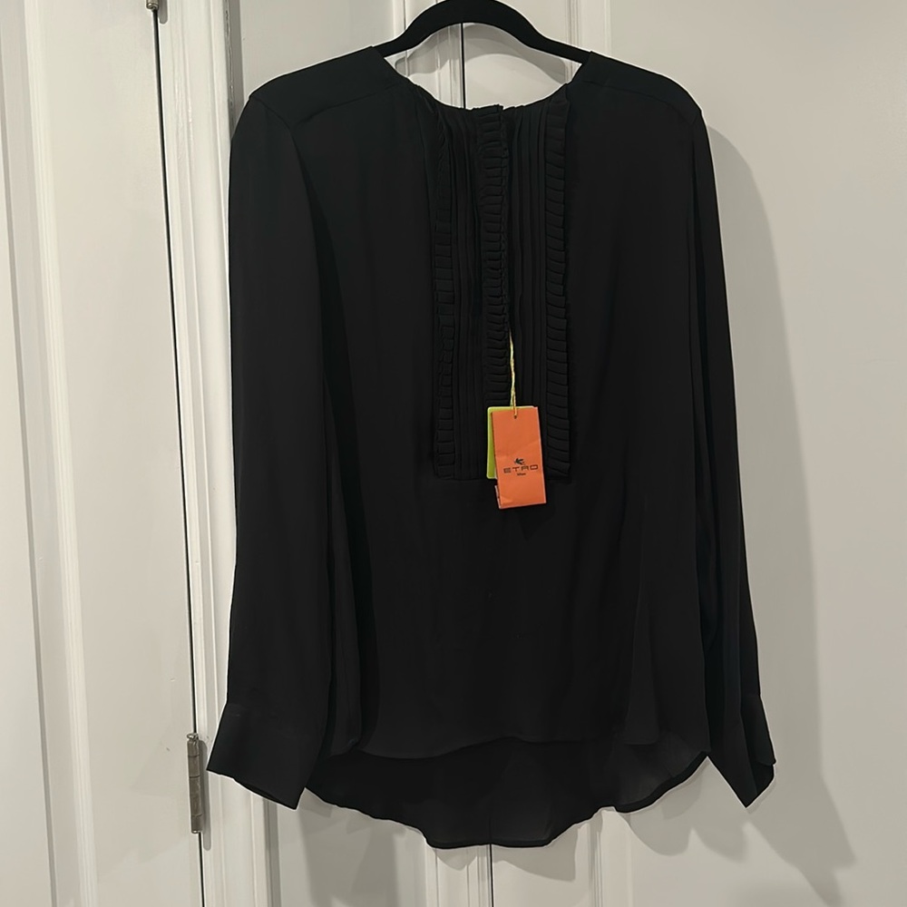 Silk button down shirt